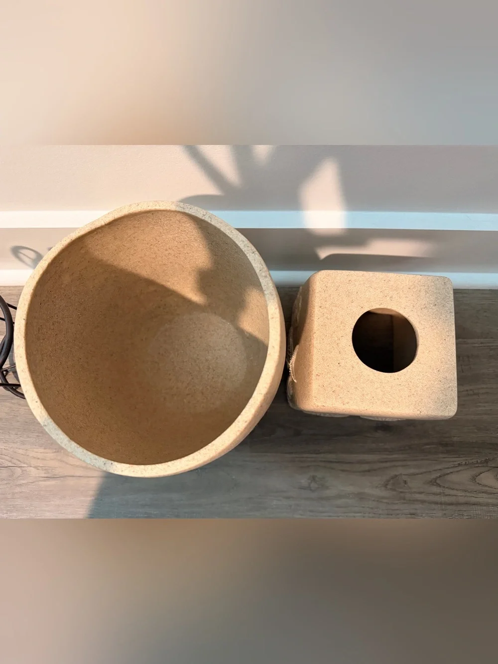 Coastal Sandstone Ceramic Bathroom Set - Seashell Accent